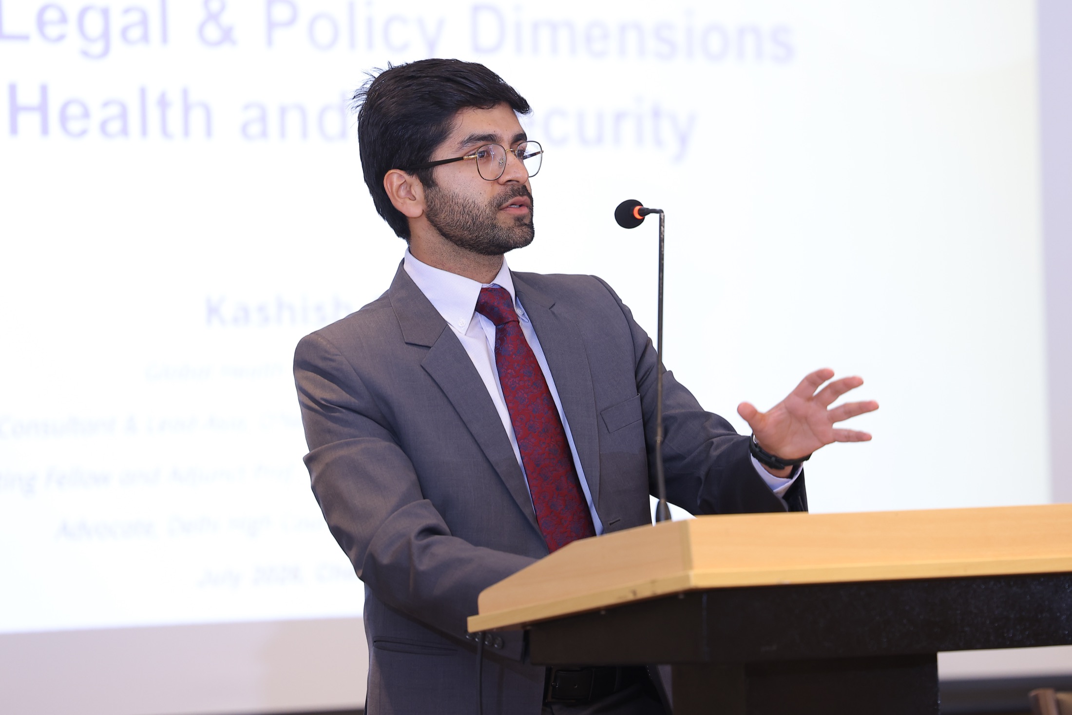 Presenting on the legal and policy dimensions of health and security
